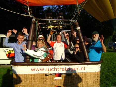 Luchtballonvaart als personeelsuitje